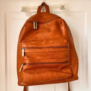 Honest City Diaper Backpack - Leather